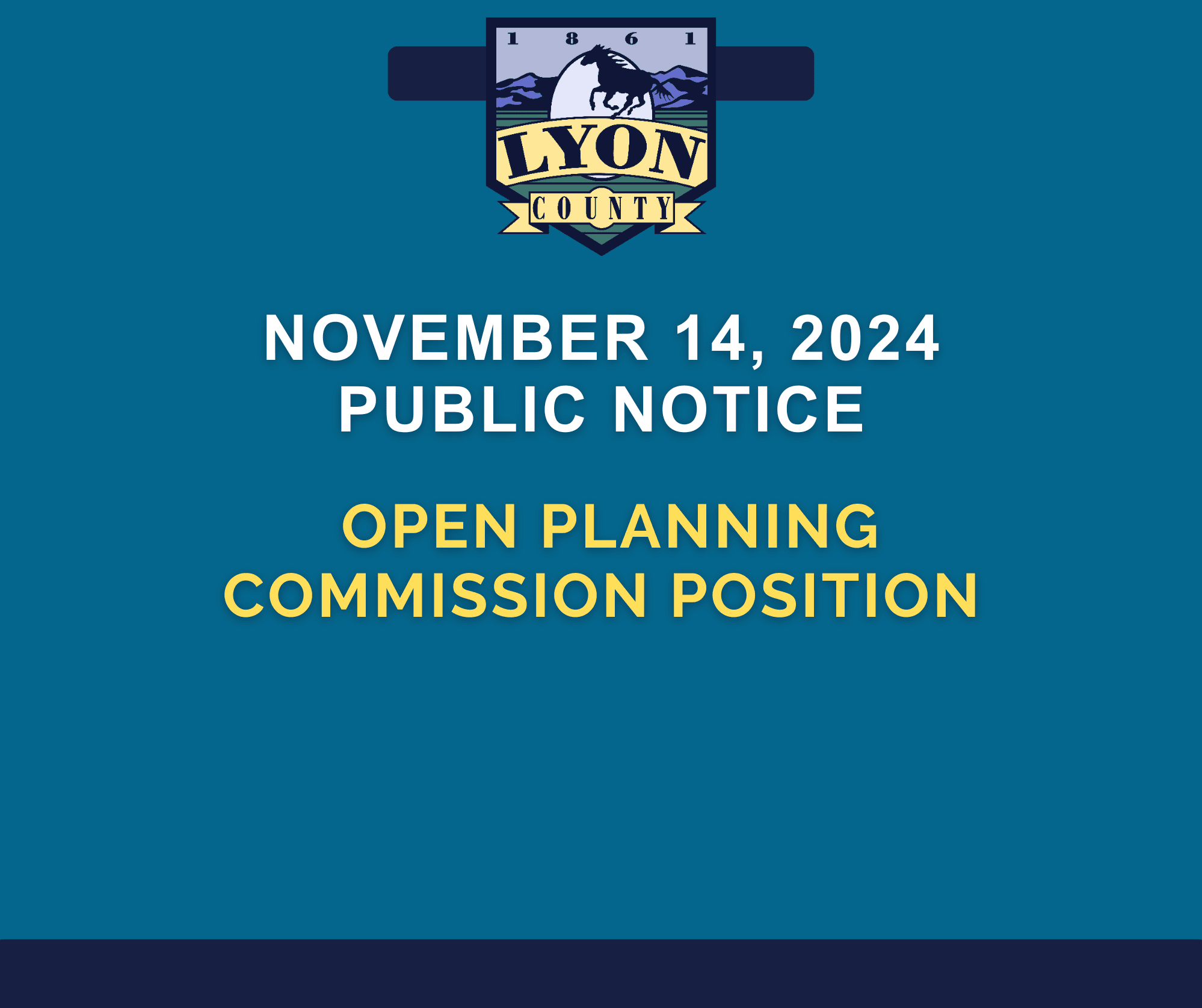 Open Planning Commission Position