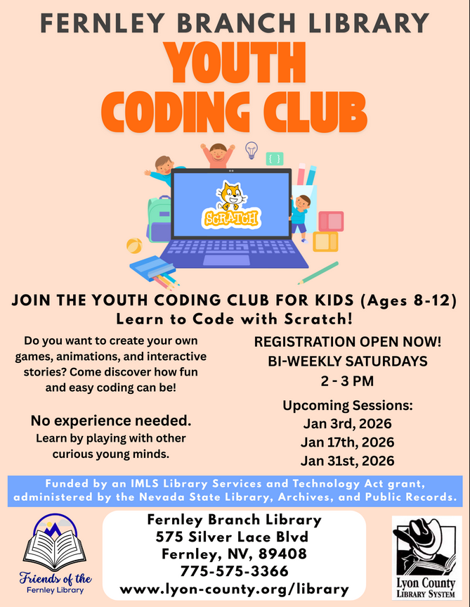 Flyer for youth coding club