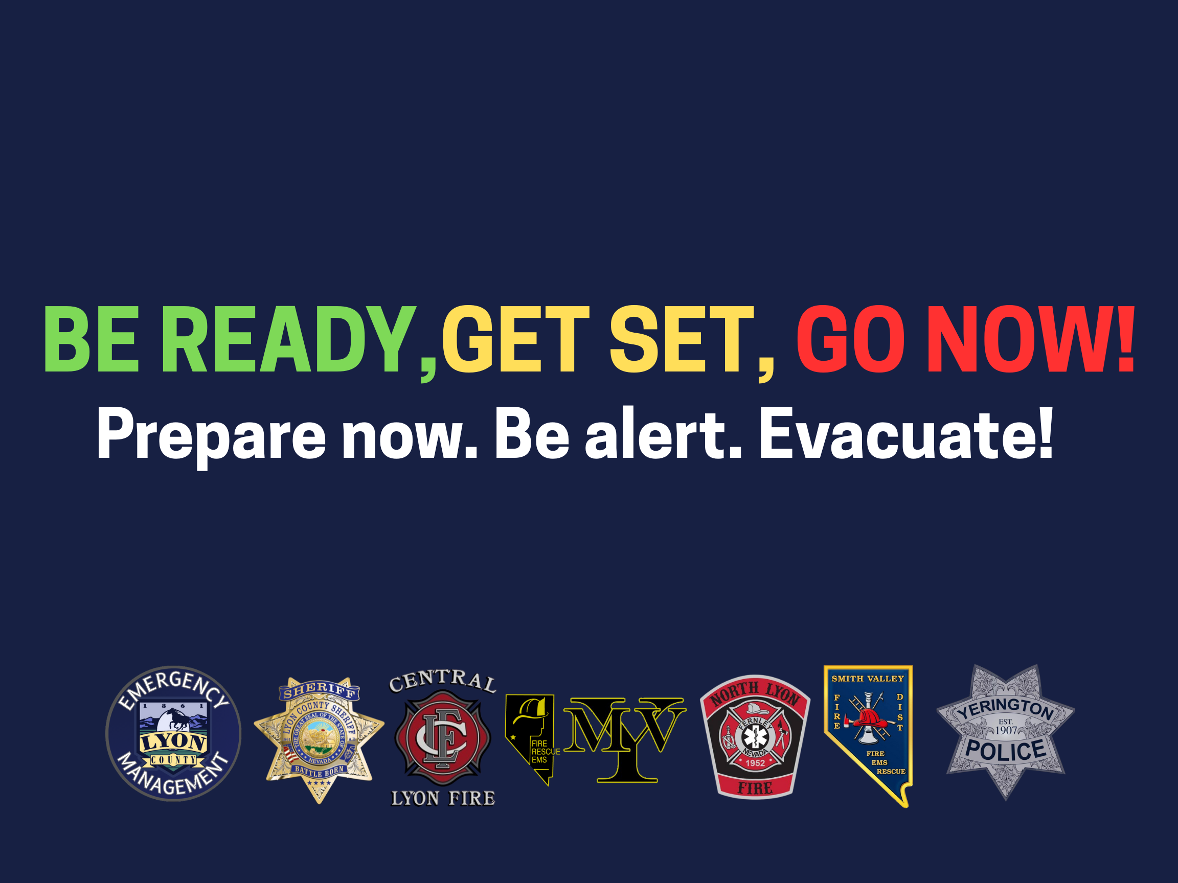 BE READY,GET SET, GO NOW!